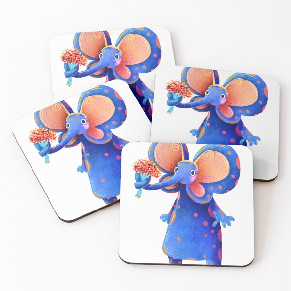 Item preview, Cute Elephant Pretending To Be A Butterfly designed and sold by Martyna Kamieńska.