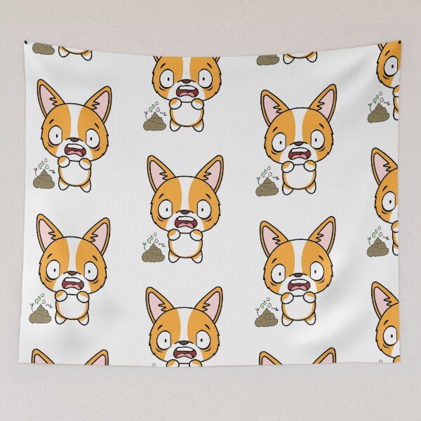 Item preview, Funny Corgi smells stinky poo designed and sold by Pet Station.