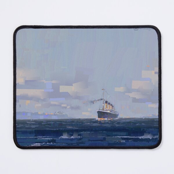 Item preview, RMS Olympic at Queenstown - Maritime painting by Eliott Sontot designed and sold by Eliott Sontot.