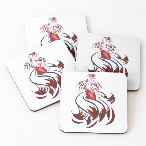 Item preview, 9-Tailed Fox Demon Yokai designed and sold by Mimignonne.