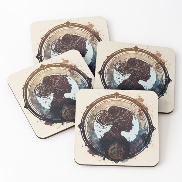 Item preview, Steampunk Astrology (Aquarius) #2 - Sticker and T-Shirt Design designed and sold by MindAsylum.