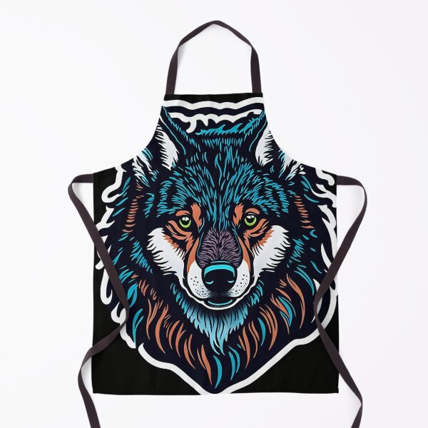 Item preview, A wolf with personality and colorful fur, with a slightly fierce appearance but actually has a desire for understanding in its heart. designed and sold by SurrealAnimals.
