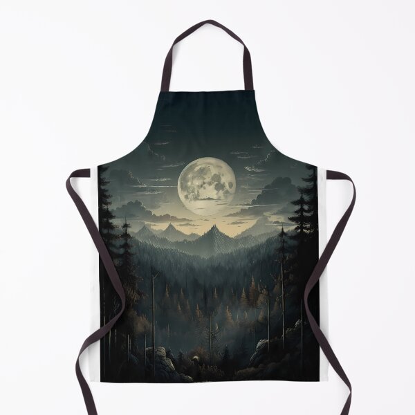 Item preview, Mystical mountains at full moon designed and sold by randrdesign.