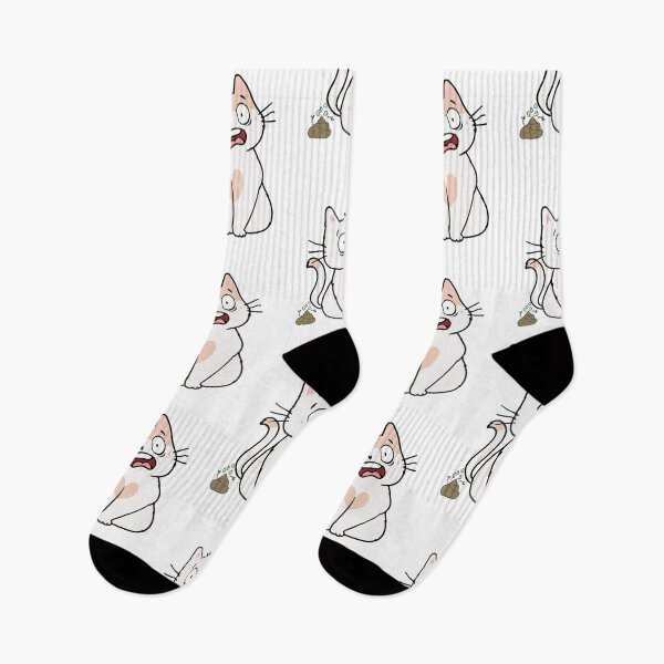 Item preview, Funny White cat smells stinky poo designed and sold by Pet Station.