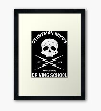 Stuntman Mike's Fahrschule Gerahmtes Wandbild