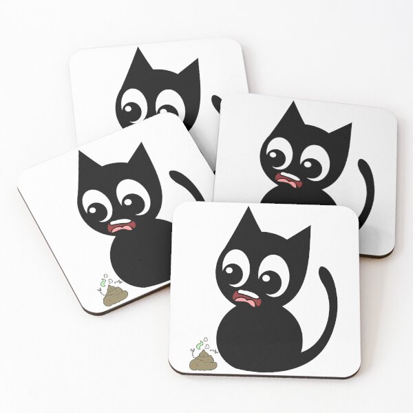 Item preview, Funny Black cat smells stinky poo designed and sold by Pet Station.