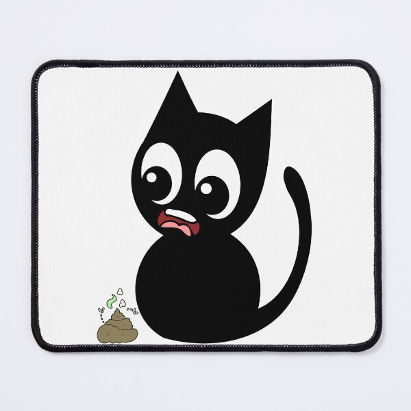 Item preview, Funny Black cat smells stinky poo designed and sold by Pet Station.