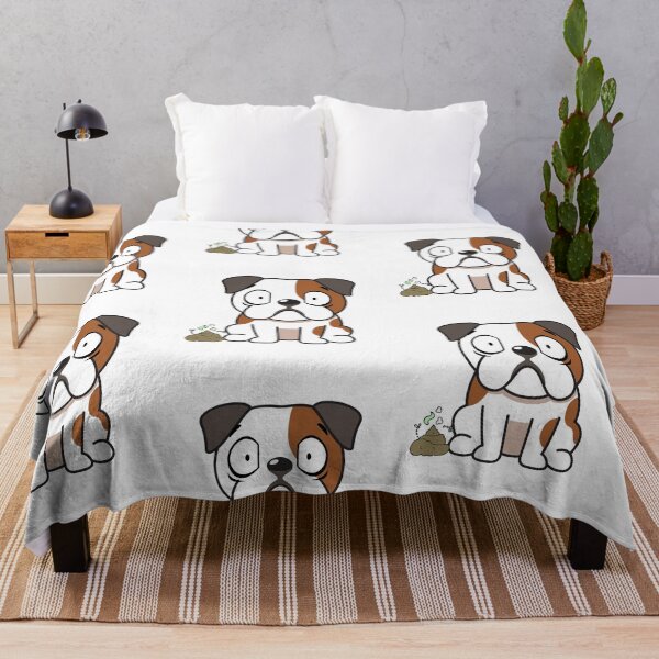 Item preview, Funny Bulldog smells stinky poo designed and sold by Pet Station.