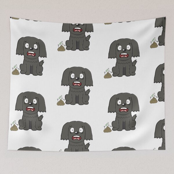 Item preview, Funny Black dog smells stinky poo designed and sold by Pet Station.