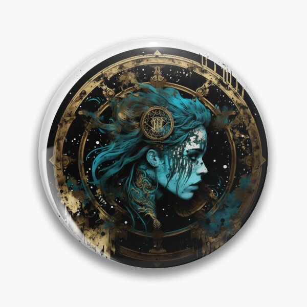 Item preview, Steampunk Astrology (Aquarius) #4 - Sticker and T-Shirt Design designed and sold by MindAsylum.