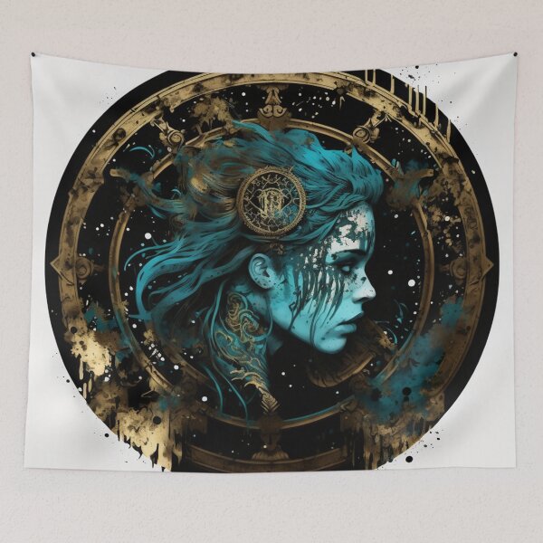 Item preview, Steampunk Astrology (Aquarius) #4 - Sticker and T-Shirt Design designed and sold by MindAsylum.