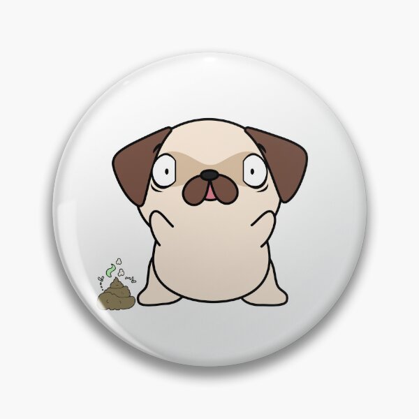 Item preview, Funny Pug smells stinky poo designed and sold by Pet Station.