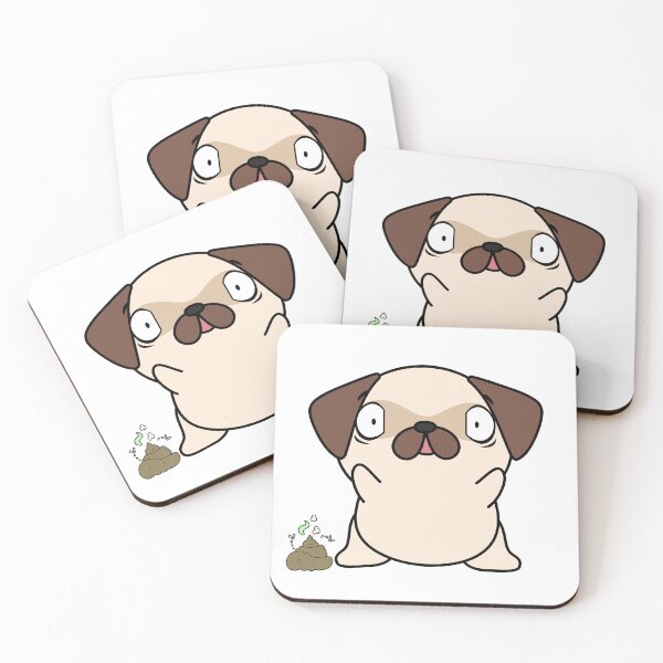 Item preview, Funny Pug smells stinky poo designed and sold by Pet Station.