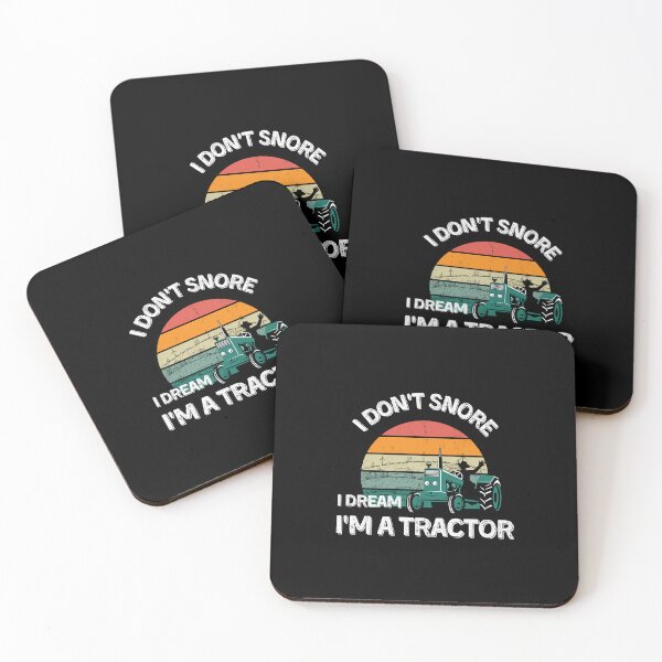 Item preview, funny I don't snore I dream I'm a Tractor - funny Tractor lover gift designed and sold by Artsy Apparels.