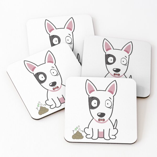 Item preview, Funny Bull Terrier smells stinky poo designed and sold by Pet Station.