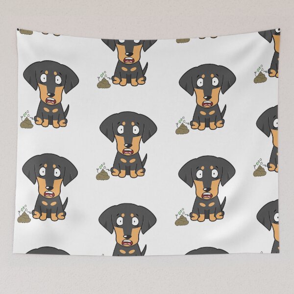 Item preview, Funny Dachshund smells stinky poo designed and sold by Pet Station.