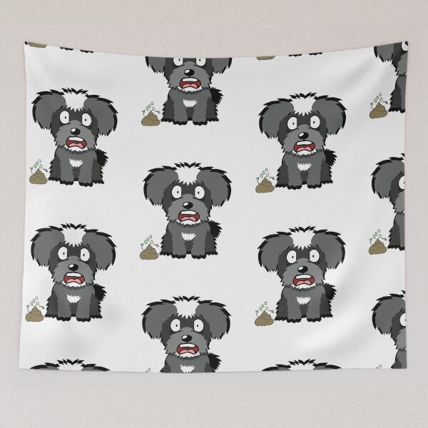 Item preview, Funny Schnauzer smells stinky poo designed and sold by Pet Station.