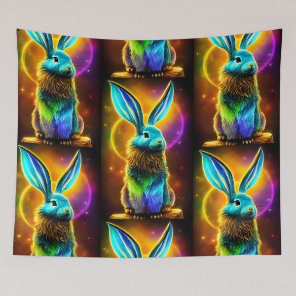 Item preview, Funny colorful bunny, designed and sold by Tw1nsAIArt.