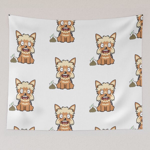 Item preview, Funny Yorkshire Terrier smells stinky poo designed and sold by Pet Station.