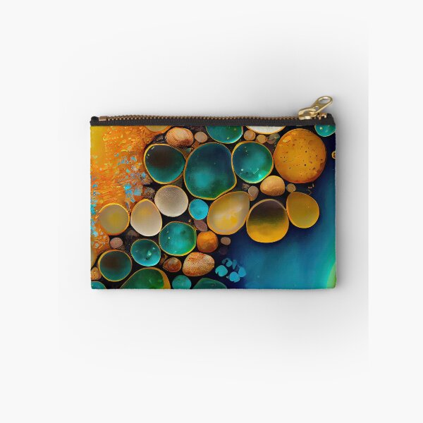 Item preview, Pointillism seaglass golden streams abstract designed and sold by Piotrek0001.
