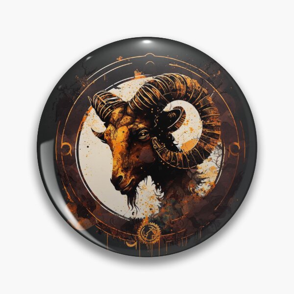 Item preview, Steampunk Astrology (Aries) #5 - Sticker and T-Shirt Design designed and sold by MindAsylum.