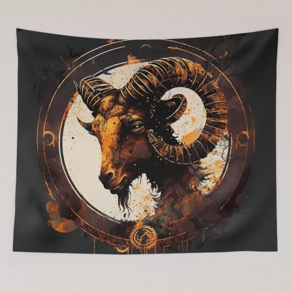 Item preview, Steampunk Astrology (Aries) #5 - Sticker and T-Shirt Design designed and sold by MindAsylum.