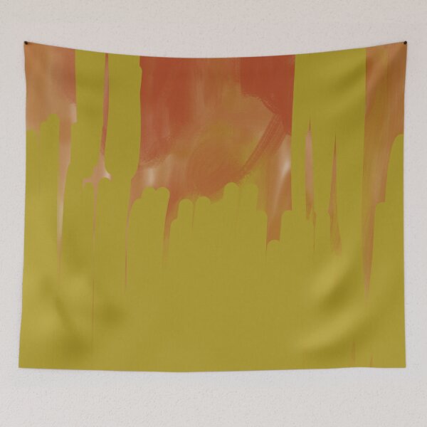 Item preview, abstract yellow orange designed and sold by azet-art.