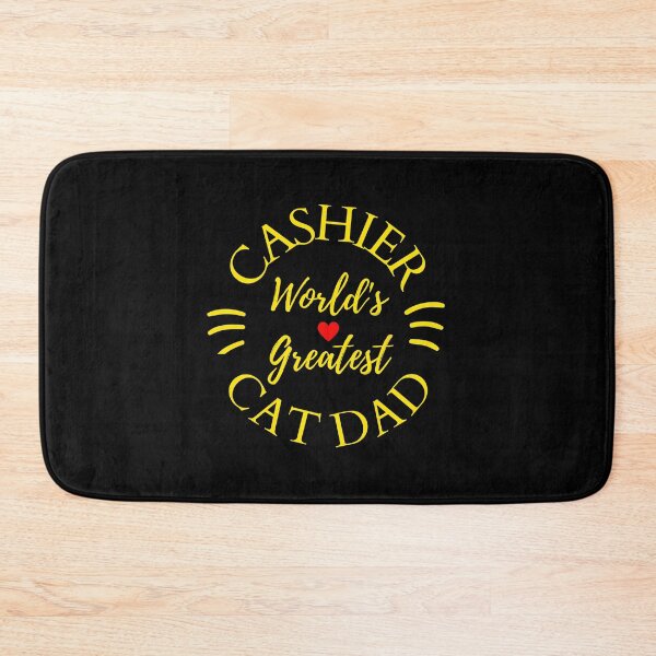 Item preview, Worlds Greatest Cashier And Cat Dad designed and sold by McThingummy.