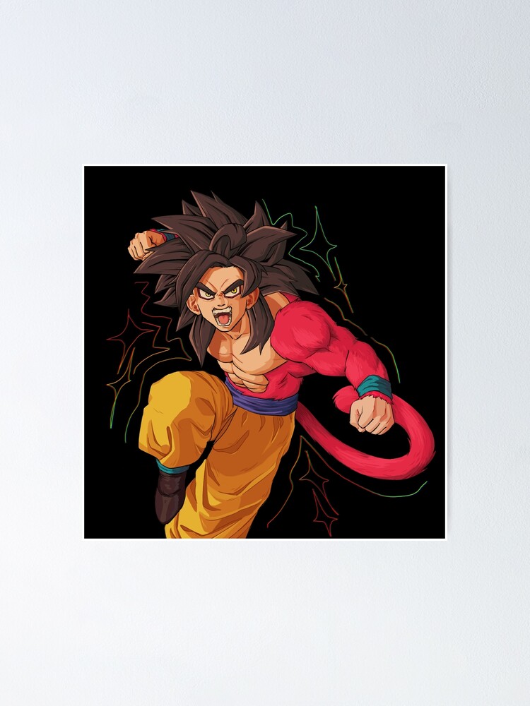 DRAGON FIST!! - Super Saiyan 4 Goku | Poster