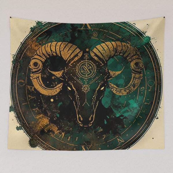 Item preview, Steampunk Astrology (Aries) #6 - Sticker and T-Shirt Design designed and sold by MindAsylum.