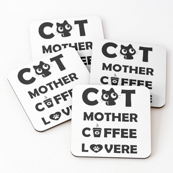 Aperçu de l'œuvre cat mother coffee lover créée et vendue par lovecatcoffee.