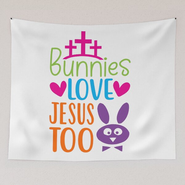 Item preview, Bunnies love Jesus Too designed and sold by Gile-Shop.
