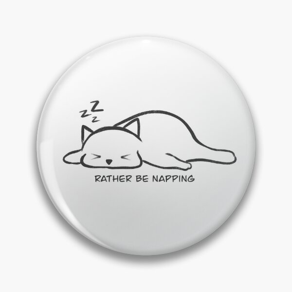 Item preview, I'd Rather be Napping Cat designed and sold by awkwarmental.