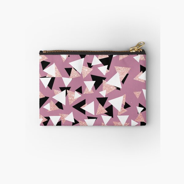 Item preview, Elegant geometric triangles rose gold glitter designed and sold by NaughtyCat.