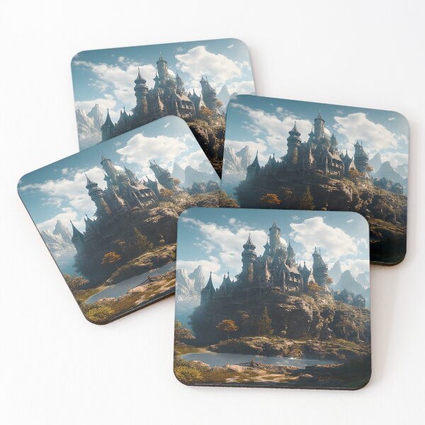 Item preview, Enter a World of Magic with This Stunning Fantasy Castle Artwork designed and sold by CreationP.