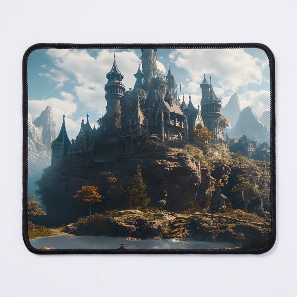 Item preview, Enter a World of Magic with This Stunning Fantasy Castle Artwork designed and sold by CreationP.