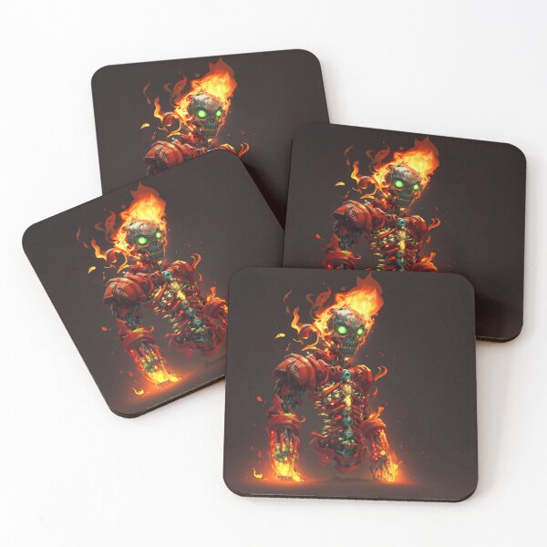 Item preview, Robot on fire designed and sold by MajinCactus.