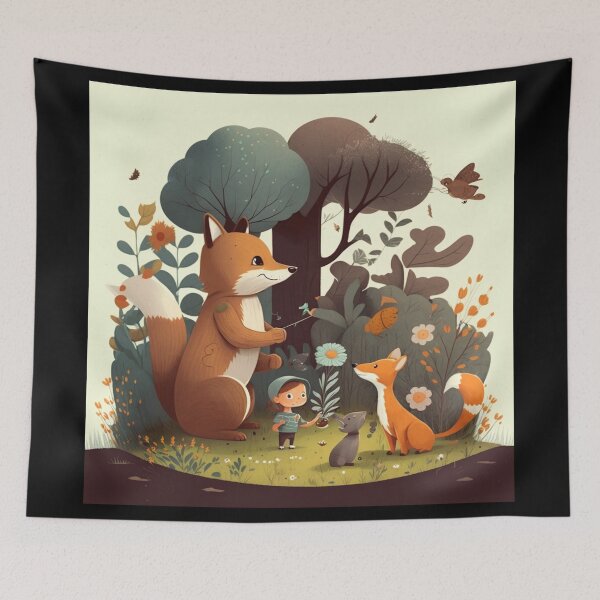 Item preview, Playtime with Friends in the Forest designed and sold by PlaytimeArt.