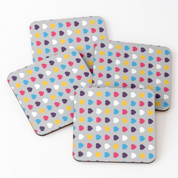 Item preview, Poly Pride Hearts (New Colors) - Minimalist - Pattern - GRY designed and sold by LaLunaWinters.