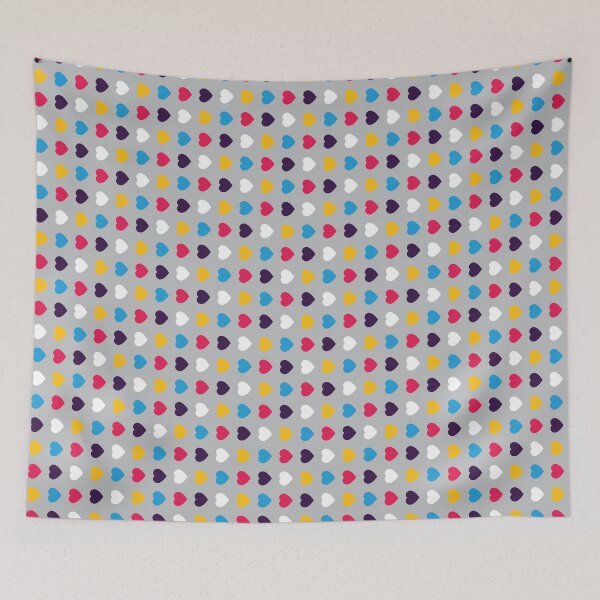 Item preview, Poly Pride Hearts (New Colors) - Minimalist - Pattern - GRY designed and sold by LaLunaWinters.