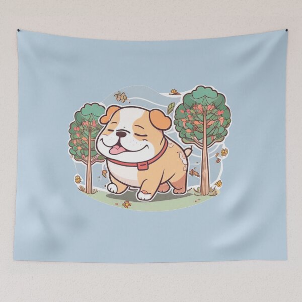 Item preview, English Bulldog walking designed and sold by brindled.