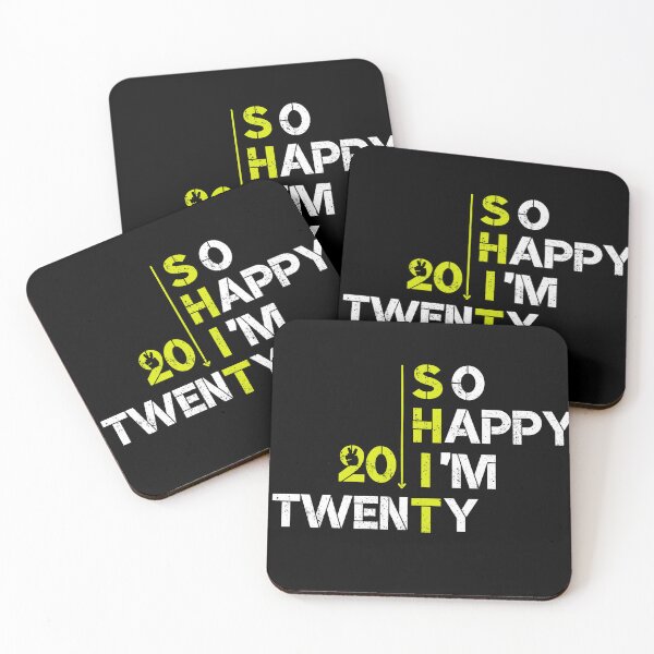 Item preview, SO HAPPY i'M twenty 20 SHIRT BIRTDAY -gift idea- for hem  and her designed and sold by yakoushirtshope.