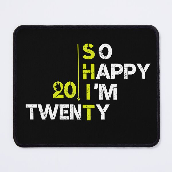 Item preview, SO HAPPY i'M twenty 20 SHIRT BIRTDAY -gift idea- for hem  and her designed and sold by yakoushirtshope.