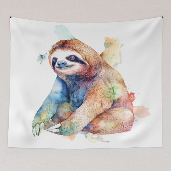 Artikelvorschau, "Dreamy Watercolor Sloth" entworfen und verkauft von zzz888.