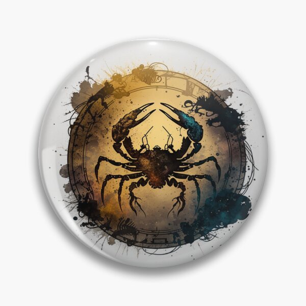 Item preview, Steampunk Astrology (Cancer) #4 - Sticker and T-Shirt Design designed and sold by MindAsylum.