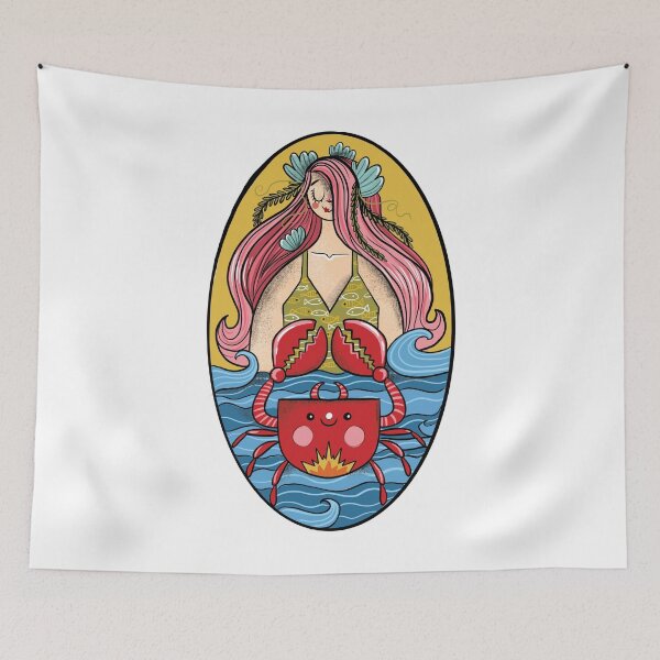 Item preview, Cancer Zodiac Sign: Tranquility Meets Balance designed and sold by Illustory.