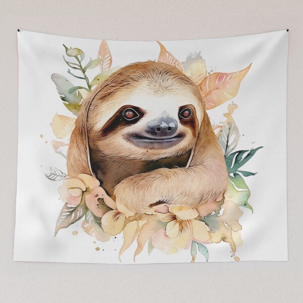 Item preview, "Colorful Sloth Splash" designed and sold by zzz888.