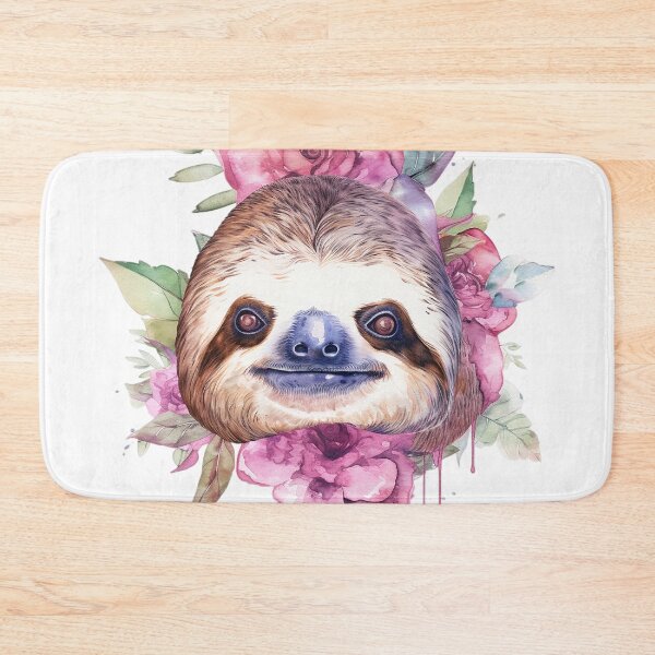 Item preview, "Gentle Sloth Watercolor" designed and sold by zzz888.