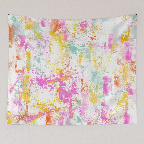 Item preview, Abstract Vibrant Multicolor Brush Strokes and Splatters 4 designed and sold by Cato99.