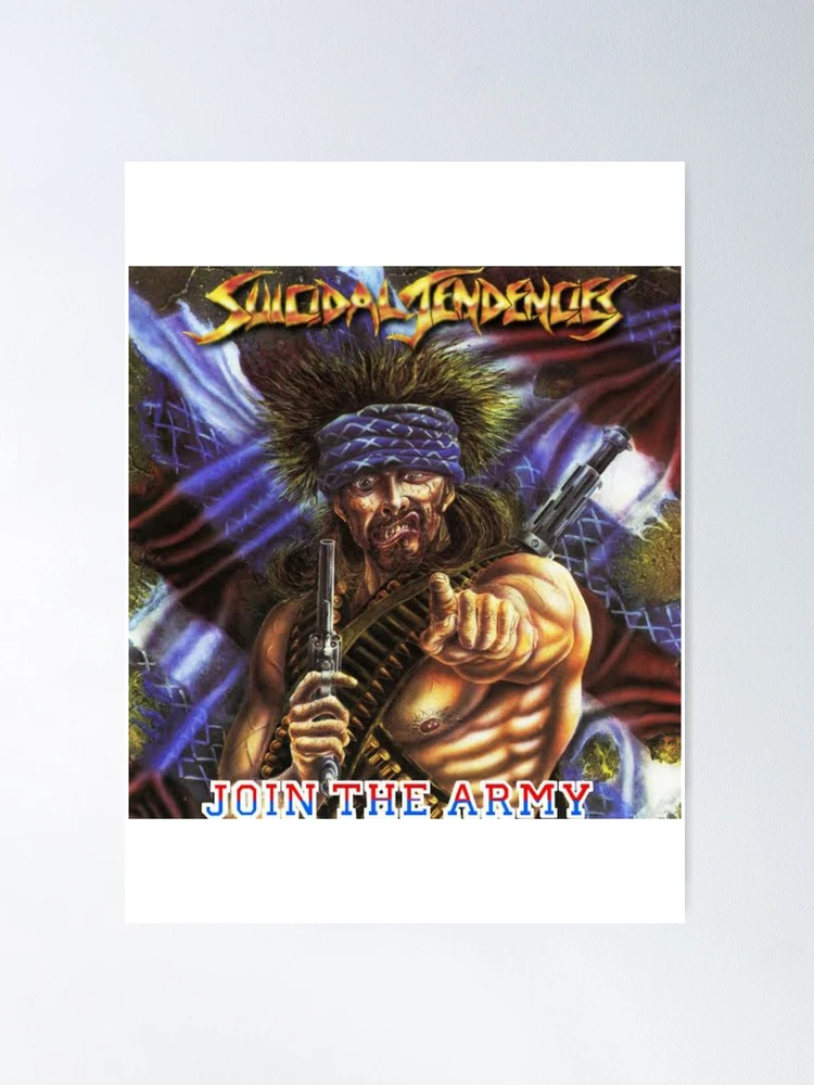 Suicidal Tendencies Join the Army ポスター付き Vtg 1987 SUICIDAL TENDENCIES Album JOIN THE ARMY Vinyl 1ST